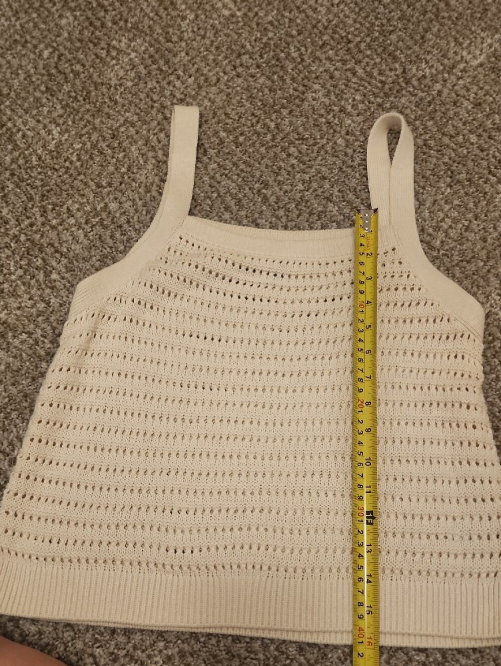Universal Threads Cream Knit Tank Top - Women - Picture 7 of 7